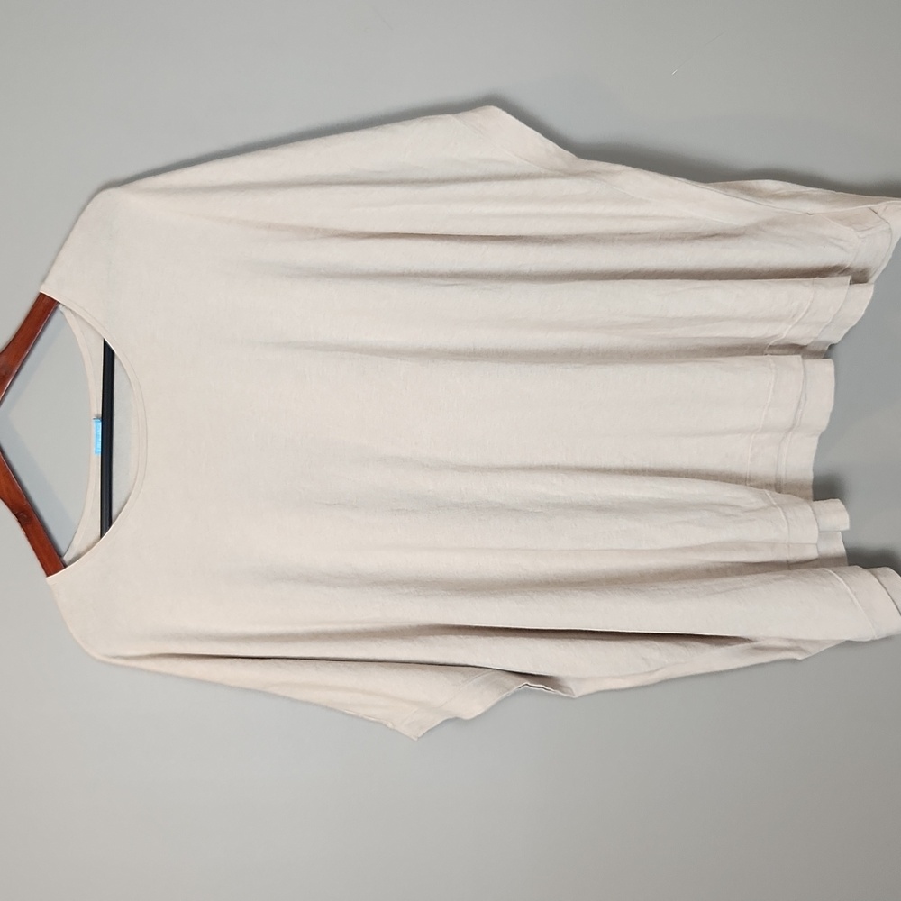 J. McLaughlin Cream Oversized Poncho Sweater